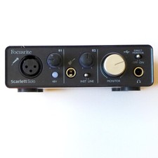 Focusrite Scarlett Solo Compact 1st Gen USB Audio Interface Mic Preamp