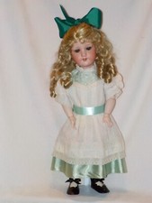18" German Antique Doll Bisque Head Composition Ball Jointed Body