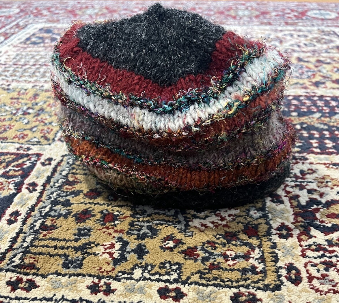 Rising Tide Made Nepal Wool Blend Silk colorful winter hat 