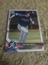 GREYSON JENISTA 2018 1st BOWMAN DRAFT CARD BDC-31 BRAVES (FIRST ROOKIE CHROME)