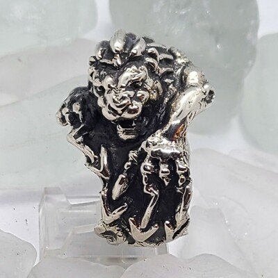 Mighty Lightning Löwe Sterling Silber Ring
