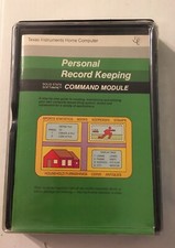 Texas Instruments TI 99/4A Home Computer Personal Record Keeping Software