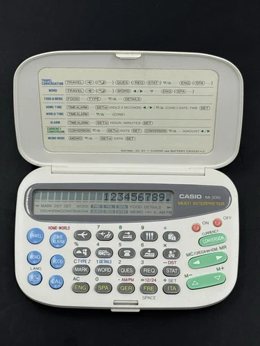 Traducteur Portable Multi Interprète Casio MI-300 5 Langues Anglais Espagnol