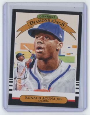 2019 Donruss Diamond Kings Ronald Acuna Jr. . Atlanta Braves #16