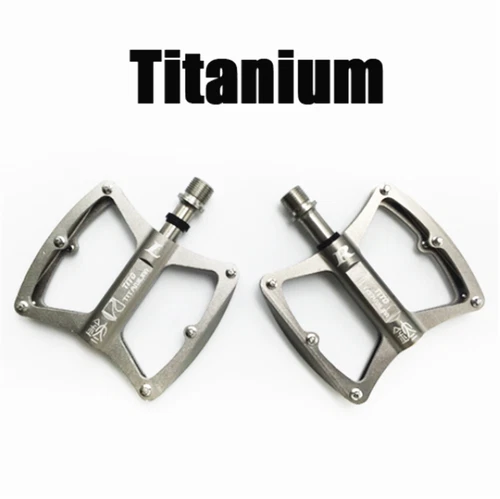 TiTo ultralight 9/16" titanium MTB/Road bike axis pedals titanium bicycle pedal - Picture 14 of 14