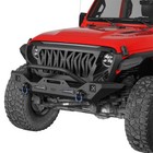 Front Winch Bumper w/ LED Lights For Jeep Wrangler 2007-2025 JK JL &Gladiator JT