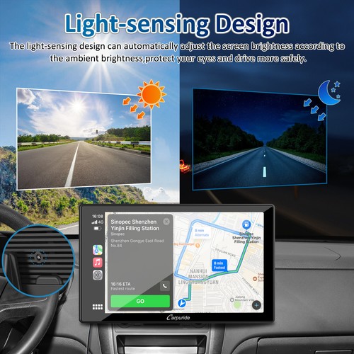 Carpuride 9 Inch Wireless Apple Carplay Car Stereo Android Auto Screen Full IPS - Picture 11 of 16
