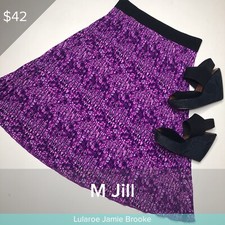 LulaRoe Jill Skirt Size Medium Purple Floral NWT
