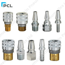 PCL Schrader Valve Quick Release Twist Coupling Standard & Heavy Duty Fittings