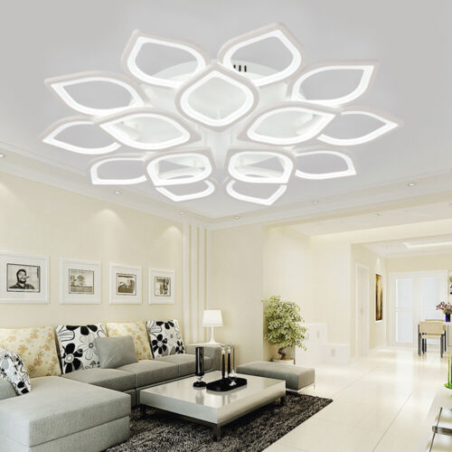 47 Led Lotus Flower Petal Ceiling Light Living Room Chandelier Lamp Usa - Lotus Flower Petal Ceiling Lights