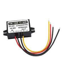 DC 24V36V48V Stepdown to DC 12V 3A Converter Regulator Car Power Supply Adaptor