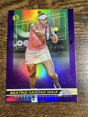 その他 Topps ty Tennis Beatriz Haddad Maia BEATRIZ HADDAD MAIA 2024 Topps Chrome Tennis Purple Refractor /499