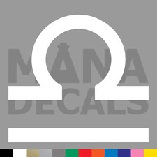 Libra Symbol Vinyl Die Cut Decal Sticker - Zodiac Astrology