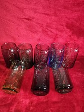 Coca Cola Gl&auml;ser 8-tlg. 0,3 l  farbig  12 cm H&ouml;he Durchm. oben 6 cm  (sehr gut)