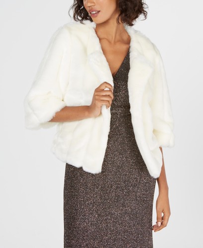 Calvin Klein Womens Faux Fur Short 
