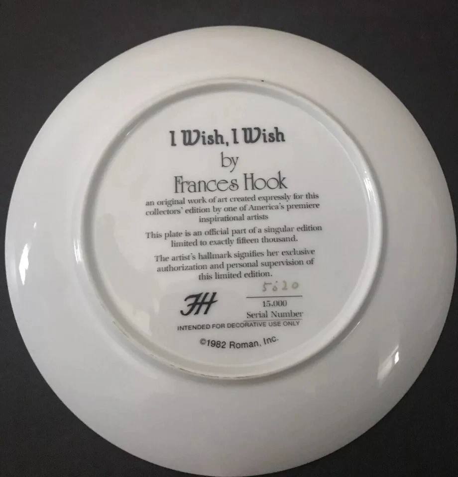 Lot of 3 Frances Hook Decorative Collector Plates #5620 - Image 4 of 4
