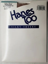 Hanes Too Silky Sheer Pantyhose Style H60 Size AB Color Little Color
