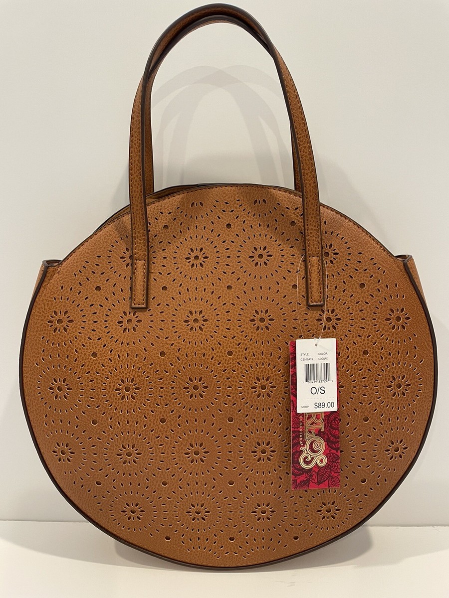 Carlos by Carlos Santana Medium Circular Handbag/Purse Faux