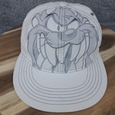 VINTAGE Looney Tunes Hat Cap Fitted Adult One Size Taz Tasmanian Devil Big Taz