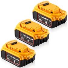 8.0AH Battery Pack For DeWalt 20V 20 Volt Max XR Lithium Ion DCB206-2 DCB205-2