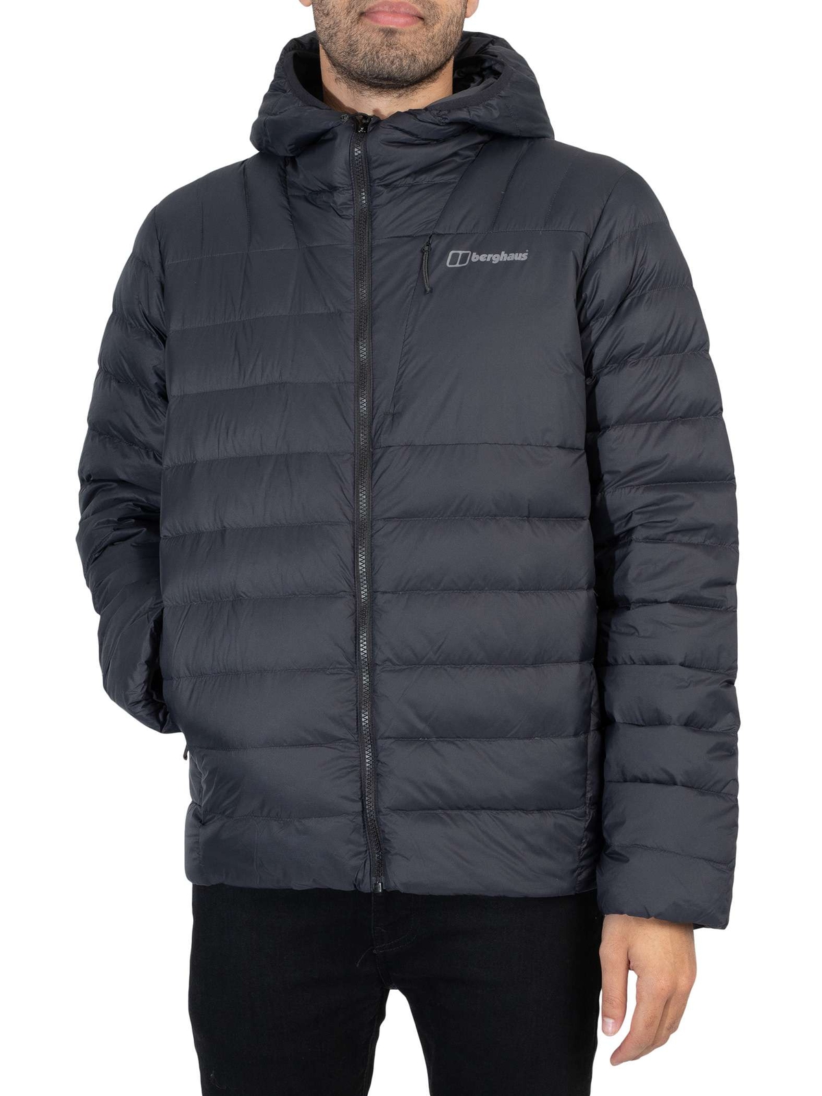 Мужская утепленная пуховая куртка Berghaus Silksworth с капюшоном, черный