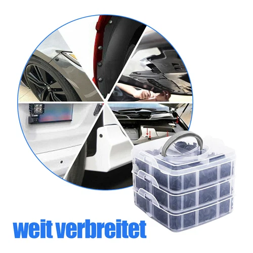 650Tlg Auto KFZ Spreiznieten Sortiment Autotür Innen Befestigung Clips Kit Set - Bild 4 von 12