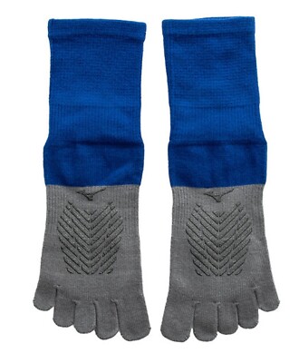 Mizuno Herren Zero-Glide Socken Stocking Running blau 1 Paar kurze Socke MX25...