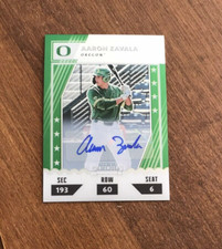 Aaron Zavala 2021 Contenders College Ticket Auto CTO-AZ Oregon Ducks Rangers /99