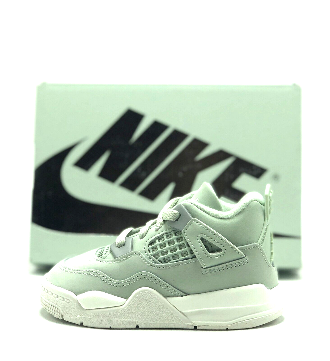 NEW* TODDLER BABY NIKE AIR JORDAN 4 RETRO (TD) SEAFOAM/SAIL