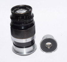 Lens Black Chrom Elmar 4/9cm 90mm No374600  Finder  for Camera Leica Screw 39