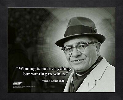 Framed Vince Lombardi Green Bay Packers ProQuotes Photo Size: 9 x 11