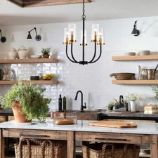 110V Modern 5-light Ceiling Light Indoor Pendant Lamp Dinning Room Chandelier