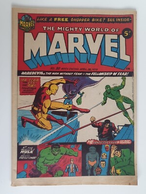 The Mighty World of Marvel #30 1973 Daredevil VS Fellowship Of Fear UK Marvel