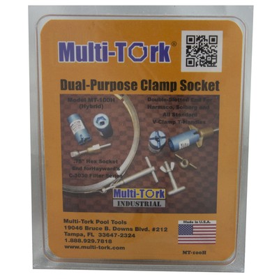 MT-100H Tool, Multi-Tork, 3/4'' Hex Socket End/Slotted End