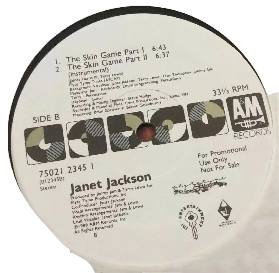 JANET JACKSON Come Back To Me1989 Promo LP 12" Vinyl Collectable A&M Records - Image 2 of 4