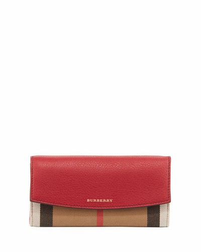 100% AUTHENTIC NEW BURBERRY HORSEFERRY CHECK PORTER LEATHER CONTINENTAL WALLET
