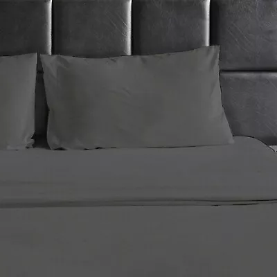 BLUFF CITY BEDDING HIGH THREAD COUNT 1800 EGYPTIAN COTTON & BAMBOO SATIN SOFT SHEET DEEP POCKETS