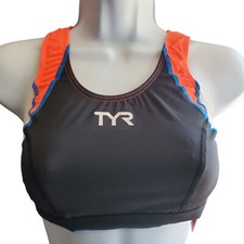 Small TYR Compression Competition Sports Bra Web Lined Athletic Black msrp 54
