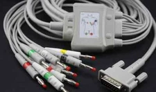 Bionet 10 Lead ECG EKGPatient Cable Use on CardioCare 2000  Compatible