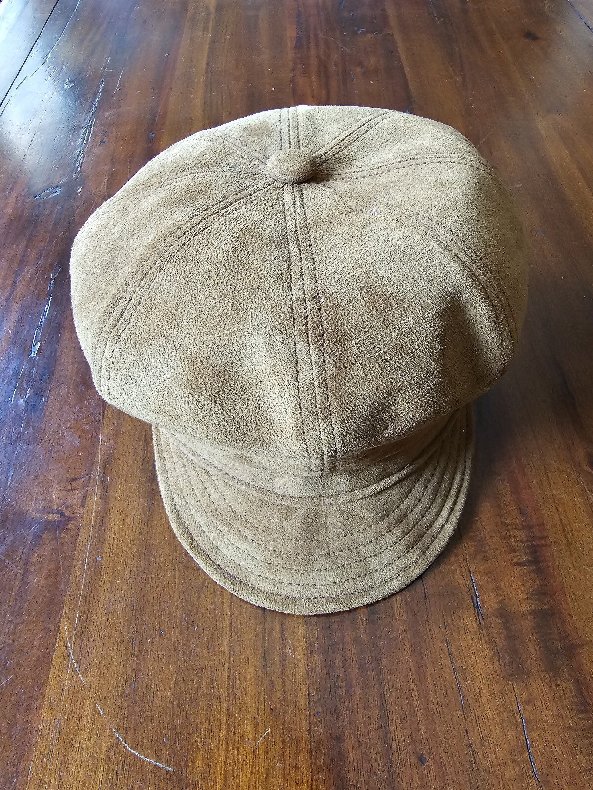 Goorin Bros Flatcap Size XL, Genuine Suede Leather, never worn, new