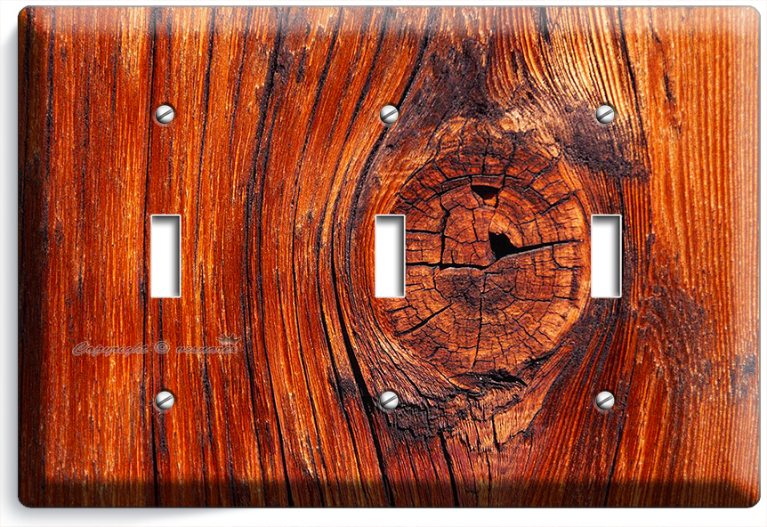 Rusty Brown 2 Gang Light Switch Plate Double Toggle Wall Plate Cover Decorative Electrical Switchplate Faceplate For Home Wall Panel Decor