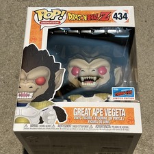 Funko Pop Dragonball Great Ape Vegeta vinile 6 pollici figura 434 NYCC 2018 con adesivo