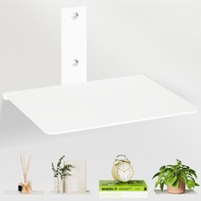 Invisible Bookshelf, Floating Book Shelves for Wall, Heavy Duty 4 Pack, White