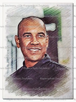 Denzel Washington--4B6A--Druck und Postkarte