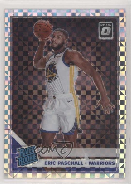 2019 Panini Donruss Optic Rated Rookie Checkerboard Prizm Eric Paschall #199 0ks