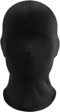 2 Pcs Black Full Face Mask Cover Faceless Skin Masks Halloween Cosplay Spandex H