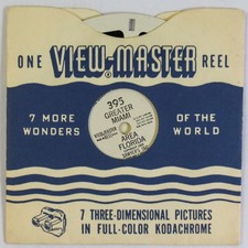 Vintage ViewMaster 395 Greater Miami Area Florida Reel - Classic Collectible