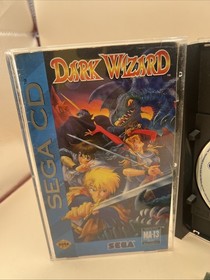DARK WIZARD - SEGA CD , NM!! 1994 w/ Manual  Broken Case