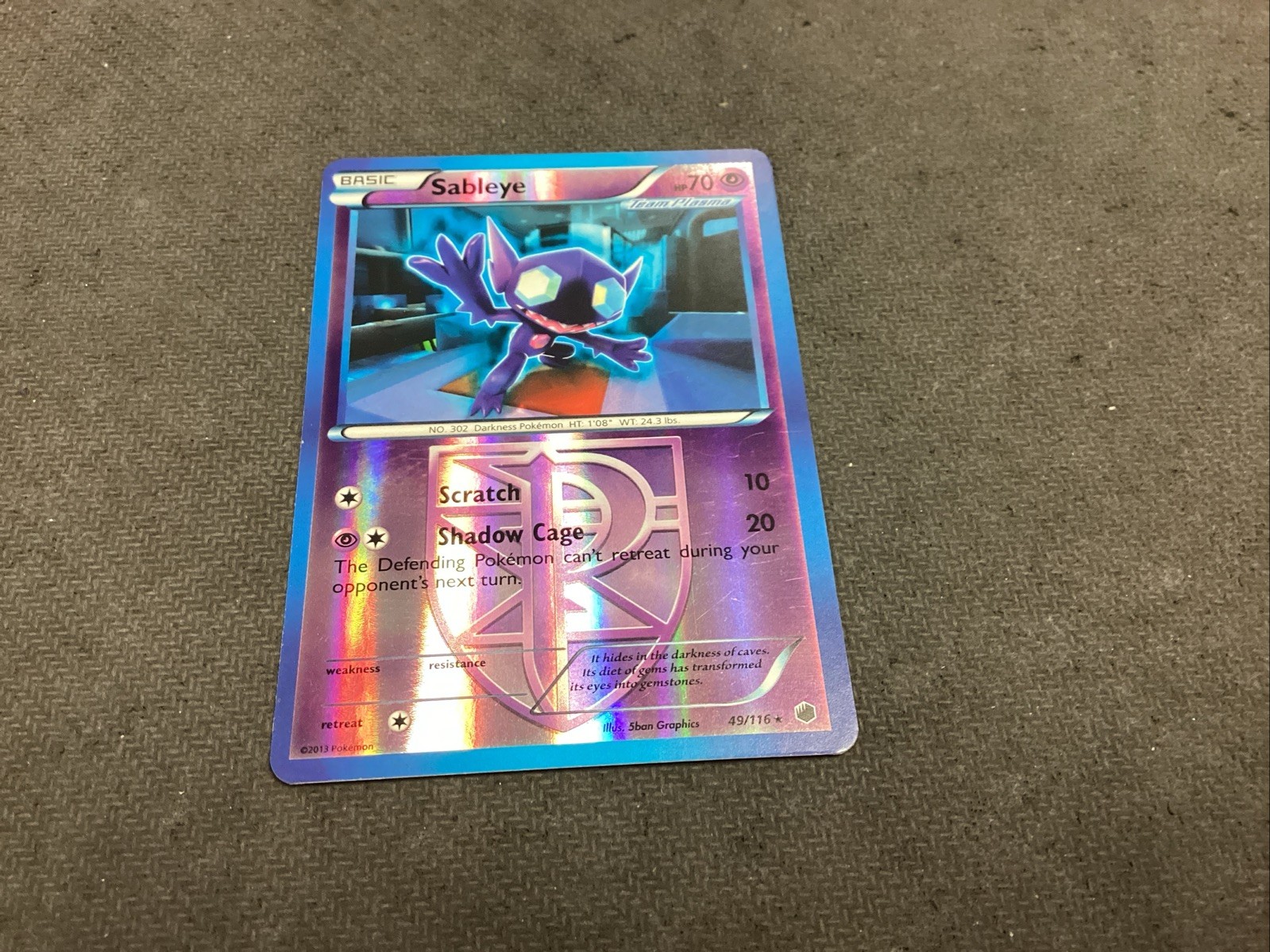 Pokemon Card Sableye Plasma Freeze Reverse Holo Rare 49/116 📈🔥