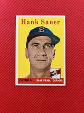 1958 Topps #378 Hank Sauer San Francisco Giants high-end NM B58#378B2